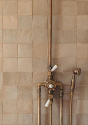 Handcrafted Brass Exposed Thermostatic Shower System