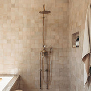 Handcrafted Brass Exposed Thermostatic Shower System