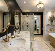 Unlacquered Brass Bathroom Faucet – Cross Handles
