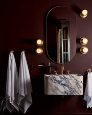 Unlacquered Brass Deck-Mounted Widespread Bathroom Faucet