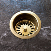 Unlacquered Brass Disposer Flange – Removable Basket Strainer