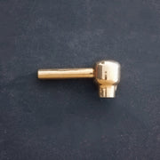 Unlacquered Brass Single-Hole Gooseneck Faucet