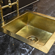 Hammered Brass Bar Sink – Undermount Kitchen Island Sink