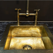 Hammered Brass Bar Sink – Undermount Kitchen Island Sink