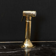 Unlacquered Brass Kitchen Side Sprayer – Vintage Cross Handles