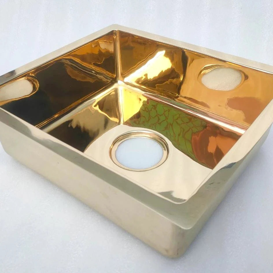 Unlacquered Brass Kitchen Sink – Smooth Undermount Style