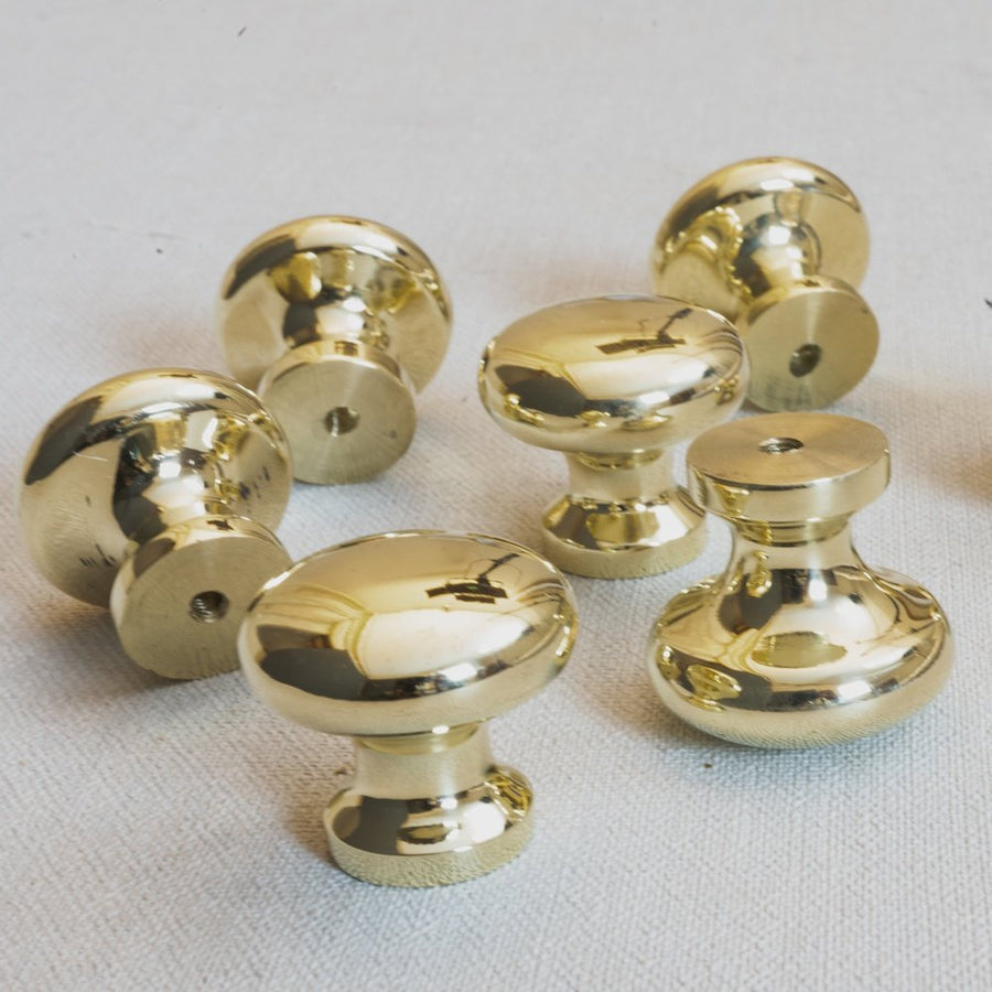 Unlacquered Brass Cabinet Knobs – Set
