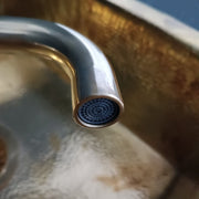 Unlacquered Brass Mixer Faucet – Foldable Spout