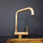 Unlacquered Brass Mixer Faucet – Foldable Spout