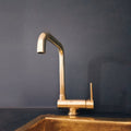 Unlacquered Brass Mixer Faucet – Foldable Spout