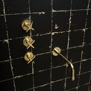 Unlacquered Brass Shower System – Rain Head & Tub Filler