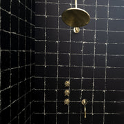 Unlacquered Brass Shower System – Rain Head & Tub Filler
