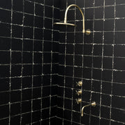 Unlacquered Brass Shower System – Rain Head & Tub Filler