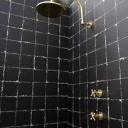 Unlacquered Brass Shower Set – Curved Arm Rain Head