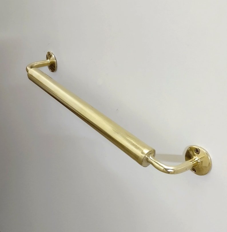 Unlacquered Brass Towel Bar – Bathroom Hardware