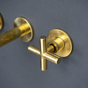 Unlacquered Brass Wall-Mounted Faucet – Kitchen & Bathroom