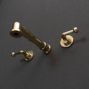 Unlacquered Brass Wall-Mounted Faucet – Minimalist Lever Handles