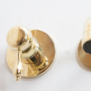 Unlacquered Brass Wall-Mounted Mixer Faucet – Single Lever