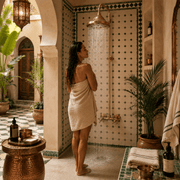 Unlacquered Copper Outdoor Shower – Handmade Showerhead