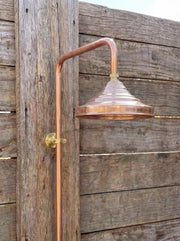 Unlacquered Copper Outdoor Rain Shower – Multi-Finish System
