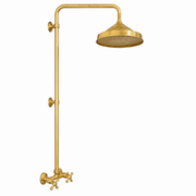 Unlacquered Copper Outdoor Rain Shower – Multi-Finish System