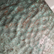 Verdigris Copper Dome Pendant – Rustic Green Patina Light