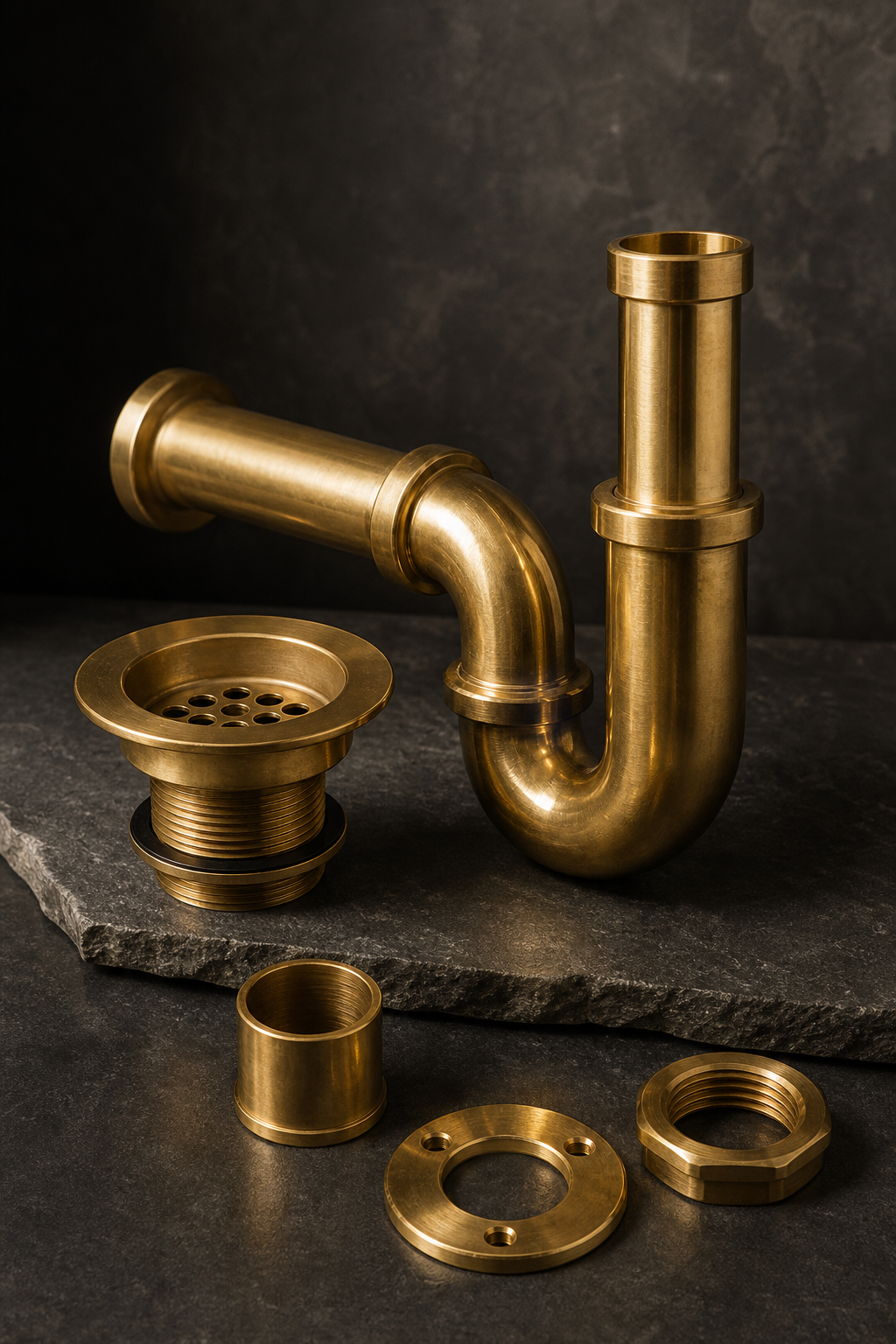 Drains, P-Traps & Plumbing Parts ? handcrafted brass collection in Marrakech